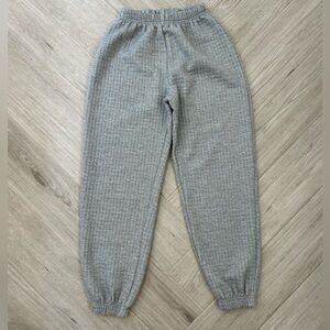 SHEIN Grey Waffle Sweatpants XS